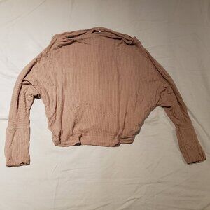 Beige Thermal Long Sleeve Top [Lulu’s] [Size M]